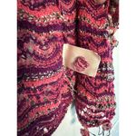 Anthropologie Moth Kasimira Open Knit Cardigan Pom Poms Pink Spring Lightweight Photo 7