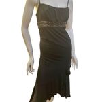 Vintage 90s Black Asymmetrical Ruffle Goth Dress XS Photo 10