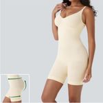 Halara  Cream Seamless Shapewear Bodysuit S NWT Photo 2