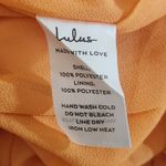 Lulus  White and Orange Strapless Romper with Tie Front NWT Size Medium Photo 8