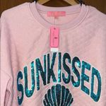 Simply Southern  Pink Sweatshirt with Blue Accents Photo 5