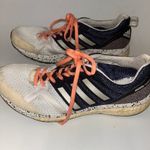 Adidas  AdiZero Tempo 9 White Navy Sneakers Athletic Shoes Women's Size 9 Photo 4