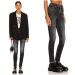 R13  High Rise Skinny Jeans in Morrison Black Size 25 Photo 2