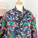Anthropologie  Floral Embroidered Camo Jacket Size M NWT Photo 2
