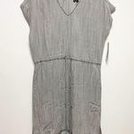 Velvet Heart New! Gray Chambray Knee Length V-Neck Dress Photo 0
