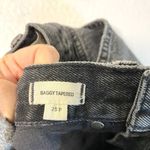 Madewell  Baggy Tapered Jeans Rigid Cotton Skater Washed Black size 25 Petite Photo 8