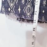 Z & L Europe Milena Maxi Dress Printed Cutout Tassels Frayed Hem 100% Cotton Gray Size L Photo 8