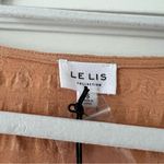 Le lis  Collection Orange Textured Long Sleeve Button Cutout Romper Small NWT Photo 4