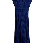 Anthropologie MAEVE Size Small SONATA BLUE PLEATED WIDE LEG CAP SLEEVE JUMPSUIT Photo 5