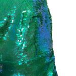 Amanda Uprichard Sierene One shoulder Mini Dress Spring Green Sequin sz S Photo 6