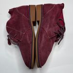 Hush Puppies  Cyra Catelyn Ankle Bootie Wine Shimmer Suede S-442 Sz 11 Wide Photo 2