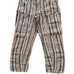 Free People NWT Super Sonic Stripe Print Low Rise Slim Utility Pants Size 6 Photo 3