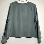 Victoria's Secret  Pajama Top Henley Thermal Pullover Crewneck Green Small Photo 4
