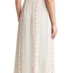 We Wore What Revolve  Puff Sleeve Slit Midi Dress Victorian Floral Size 0 Photo 1