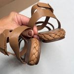 Evereve  Terrazas Double Band Platform Sandals in Caramel New in Box Sz 10 Photo 7