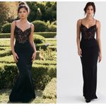 House Of CB  'Cara'‎ Black Corset lace gown Maxi Dress/Size M NWOT Photo 13