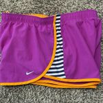 Nike  Dri-Fit Women's Athletic ‎ Purple/Orange Medium Lined Running Shorts . EUC! Photo 1