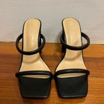 Forever 21 NWOT Black 4 inch heels - open square toe Size 7 Photo 1