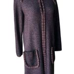 Missoni  Purple/Black Wool Blend Sweater Coat , Sz 4 Photo 2