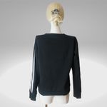 Adidas PERFORMANCE 3Stripes black women's crewneck sweatshirt Photo 4