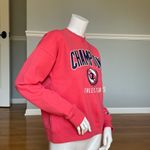 Champion  Athletic Club Sweatshirt Pink Crewneck XS Women’s Logo Pullover Photo 3