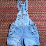 L.E.I RETRO Y2K  BASIC DENIM OVERALL SHORTS Photo 0