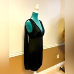 Bebe Y2K  Black Draped Bubble Hem Mini Dress – Size M Cape Shoulder Detail Photo 1