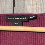 Good American Virgo Rib Zip Front Sweater In OXBlood Photo 13