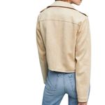 Anthropologie - Crop Moto Micro-Suede Jacket Sz XS Photo 1