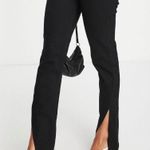 ASOS Black High Rise Split Hem Jeans Photo 1