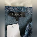 Topshop NWT Tall Shimmery metallic aqua pencil skirt size 4T Photo 8