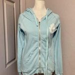 Spiritual Gangster  Light Blue Full Zip Hoodie Hamsa Graphic Dream S Photo 0