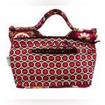 Vera Bradley  2009 Carnaby Floral The Gabby Quilted Tote Handbag Pink Boho Chic‎ Photo 6