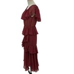 MISA Los Angeles Misa Los‎ Angeles Lina Dress Midi Maxi Off the Shoulder Pink Orange Size XS Photo 7