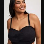 Torrid Lightly Lined 4-Way Stretch Lace Bandeau Details Black Bra NWT NEW Size 1 Photo 4