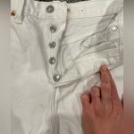 Levi's Levi’s Size 28 Raw Hem White Ribcage Shorts Photo 1