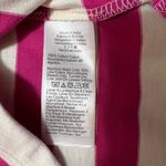 J.Crew  Women’s Pink & White Striped Short Sleeve Top Gold Button Shoulder NWT Photo 3