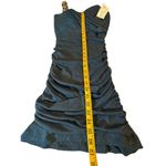 Cachet Blue Glitter Jeweled One Shoulder Dress Photo 7