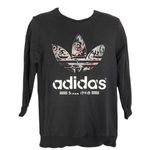 Adidas  Black Metallic extra Large Graphic Logo fitness Sweater 

size Large Photo 0