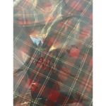 L.L.Bean USA  Plaid  Red Traditional Women’s SHIRT TUNIC 1/4 BUTTONS UP SIZE 8 Photo 9