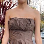 BCBGMAXAZRIA  Silk Bubble Hem Strapless Dress size 8 Photo 8