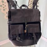 Cole Haan  Nylon Leather Backpack Purse Tote Bag Straps Shoulder Zip pouches Photo 0