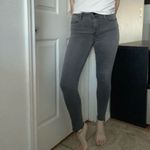 frame denim Frame Le High Skinny Jeans Womens 27 Gray Raw Hem Stretch High Rise Slim Jeans Photo 5