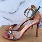 Valentino Garavani Valentino antique rose floral-appliquéd leather ankle strap sandal IT 39 US 9 Photo 7
