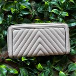 Victoria's Secret  Large Zipped Wallet in V-Quilt with V Monogram Hardware Photo 1