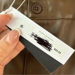 Steve Madden  Faux Leather Relaxed Shorts Coco Brown L Photo 2