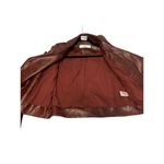 Wild Fern size medium distressed faux leather red Moto jacket Photo 7