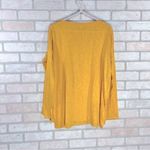 Vince  Yellow Boatneck Long Sleeve Cotton Sweater Size S Photo 6