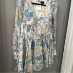 Bardot NWT Dress Zelina Spring Floral Long Sleeve Minidress Size XL / US 10 Photo 5