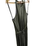 Gap Halter-Neck Wide Leg, Drawstring Waist, Olive Sage Green Jumpsuitā Photo 8